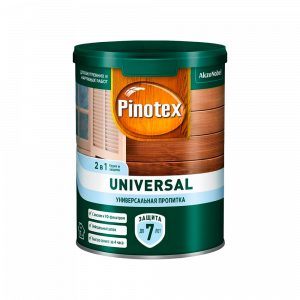 Пинотекс Универсал берёза (0,9л) 2в1 универсальная пропитка для древесины