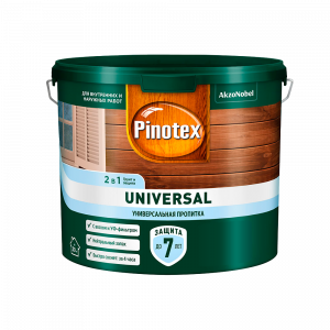 Пинотекс Универсал орегон (2,5л) 2в1 универсальная пропитка для древесины
