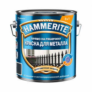 Краска алкидная для металлических поверхностей Hammerite гл. глянц. тем-серая RAL 7016 (2л)
