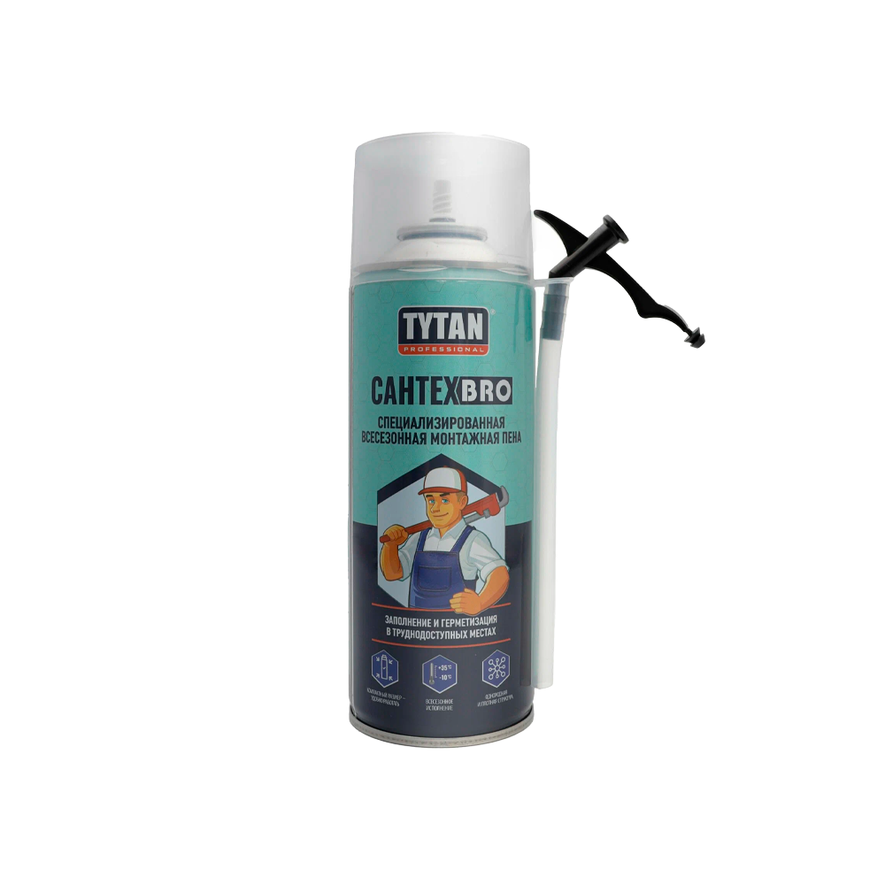 Пена монтажная Tytan Professional САНТЕXBRO всесезонная 500 мл