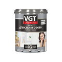 Краска VGT PREMIUM для стен и обоев iQ123 база А стойкая к мытью 9л (14 кг)