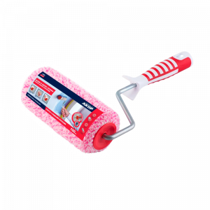 Валик ПРОФИ полиакрил кр/бел МИКС 2х ручка 240, 8мм