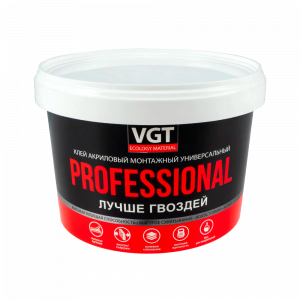 Клей акриловый монтажный универсальный белый PROFESSIONAL, 0,8 кг