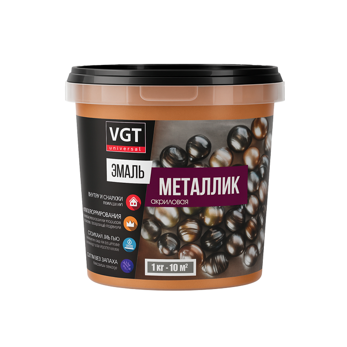 Эмаль универсальная "Металлик" Бронза 1кг