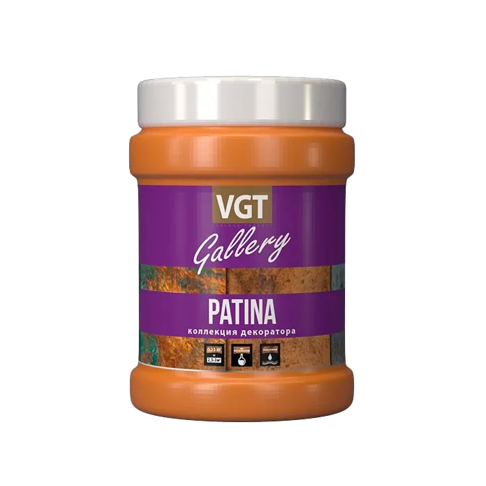 Эмаль универсальная матовая ржавчина 1 PATINA, 0,25кг