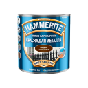Краска алкидная для металлических поверхностей Hammerite гладкая гл коричневая (0,5л) RAL 8017