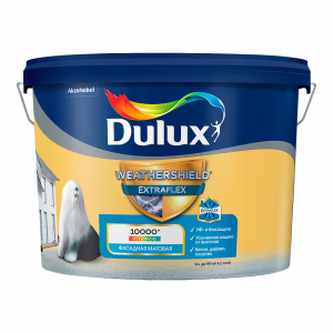 Краска Dulux Weathershield Extraflex Фасадная Суперэластичная матовая база BW (9л)