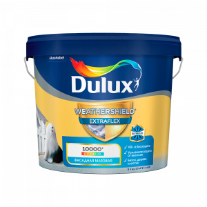 Краска Dulux Weathershield Extraflex Фасадная Суперэластичная матовая база BW (5л)