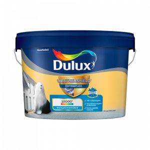 Краска Dulux Weathershield Extraflex Фасадная Суперэластичная матовая база BW (2,5л)