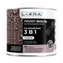 Грунт-эмаль 3 в 1 Лакра Серый 1,7кг Л-С
