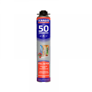 Пена монт KRASS Home Edition 50 пистолетная всесезонная  0,75л