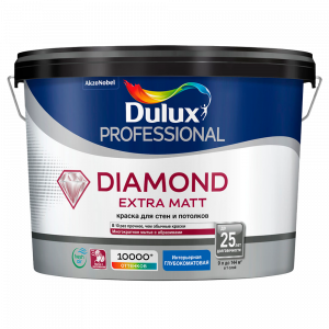 Краска Dulux Trade Diamond  Extra Matt водно-дисперсионная глубокоматовая база BW ( 9л)