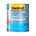Краска Marshall Export-2 водно-дисперсионная для стен и потолков глубокоматовая база BW ( 0,9л)
