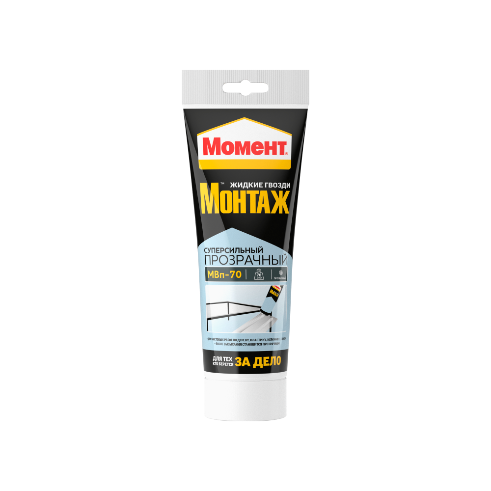 Момент Монтаж Суперсильный Прозрачный МВп-70 185г (12)